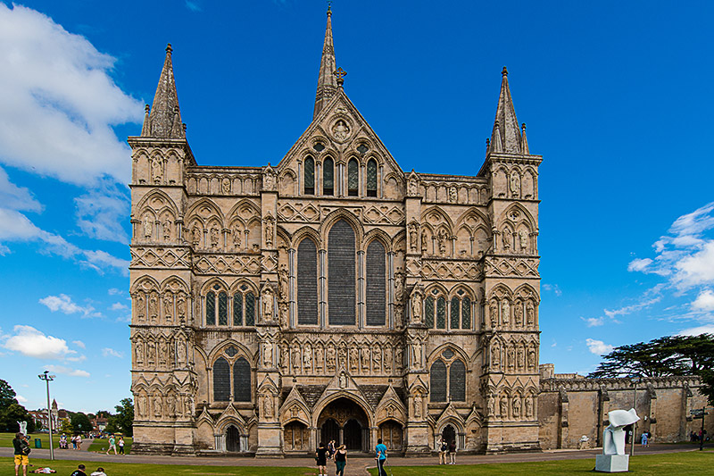 Westseite und Haupteingang der Salisbury Kathedrale