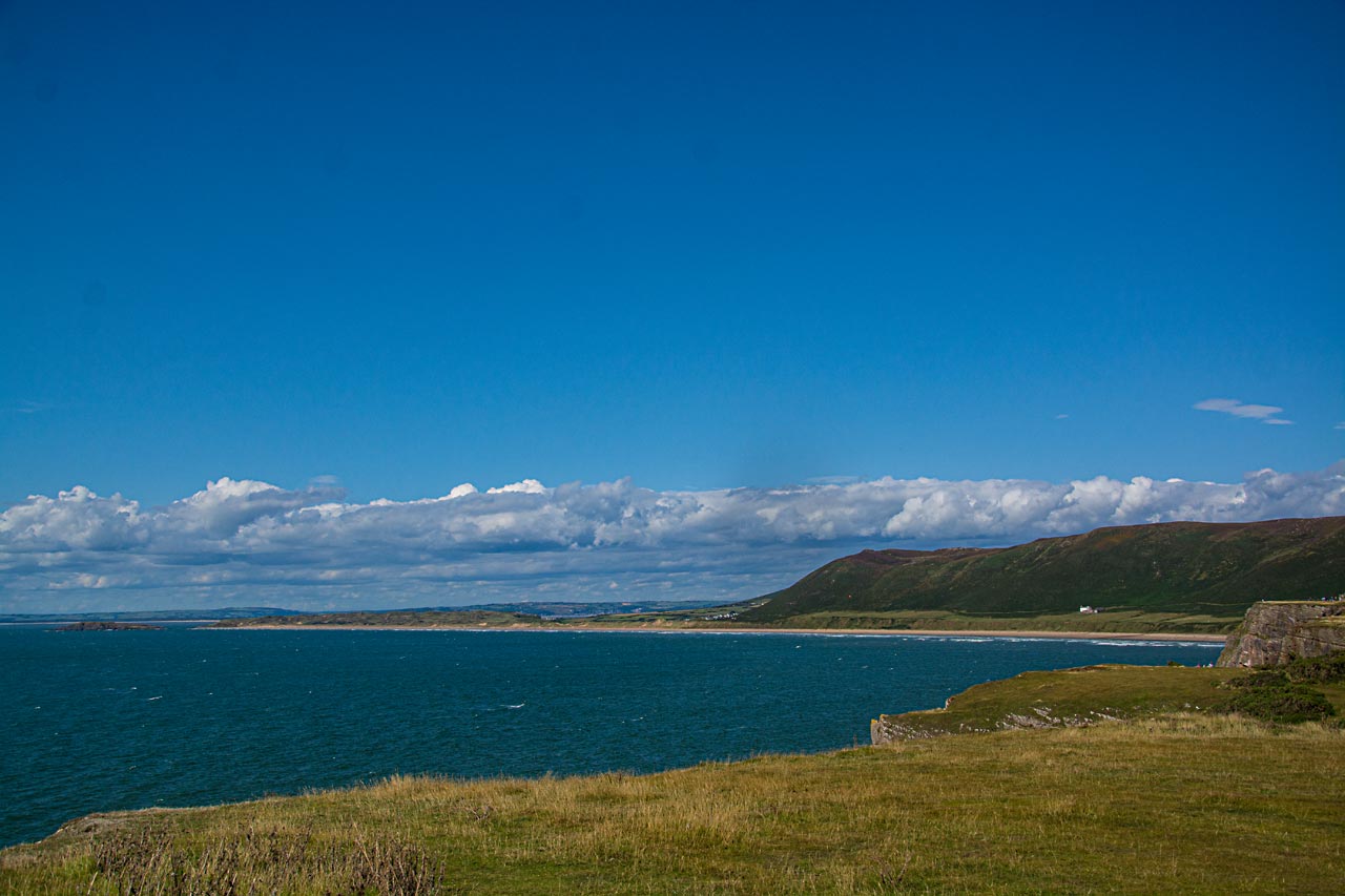 Rhossili Bay Blick über die Bucht